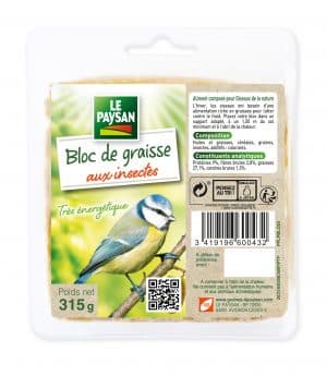 BLOC DE GRAISSE AUX INSECTES