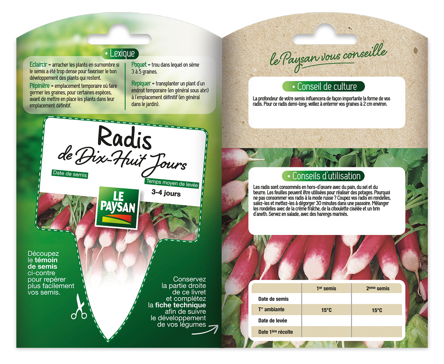 RADIS de 18 jours - Les graines Bio Jaime-jardiner.com