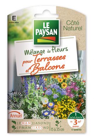 MELANGE DE FLEURS - POUR TERRASSES ET BALCONS